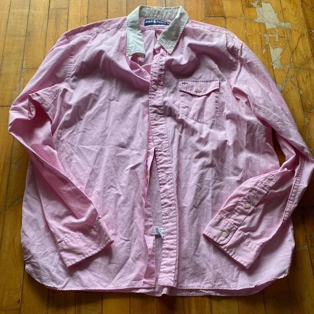 Ralph‎ Lauren pink button  down shirt
